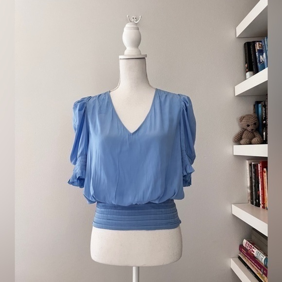 Ramy Brook blue blouse - Picture 1 of 16